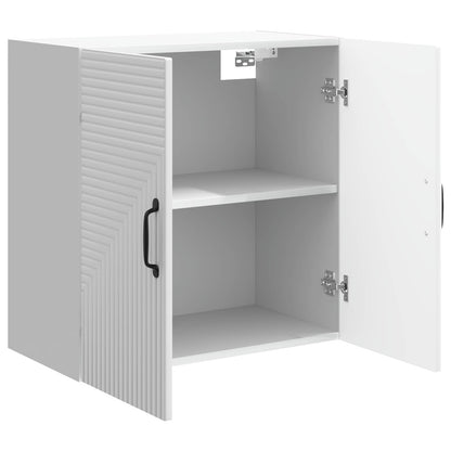 Wall-Mounted Cabinet High Gloss White 59 x 31 x 60 cm