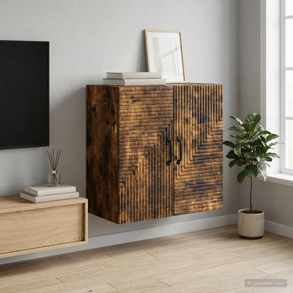 Wall-Mounted Cabinet Smoked Oak 59 x 31 x 60 cm Engineered Wood