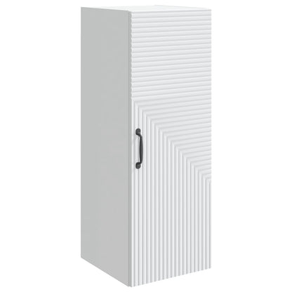 Wall-Mounted Cabinet White 33 x 34.5 x 90 cm Engineered Wood