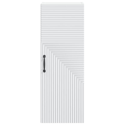 Wall-Mounted Cabinet White 33 x 34.5 x 90 cm Engineered Wood