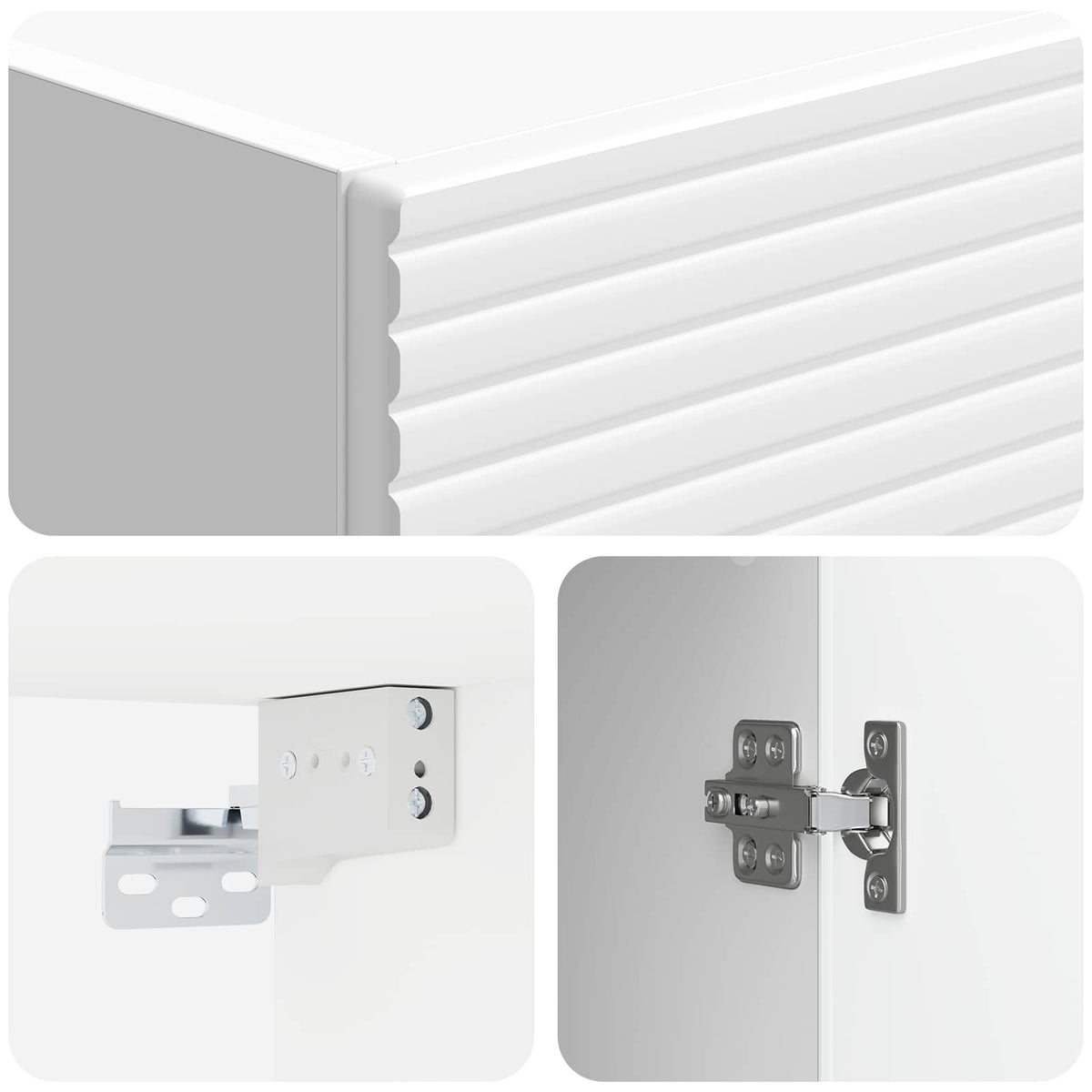 Wall-Mounted Cabinet High Gloss White 33 x 34.5 x 90 cm
