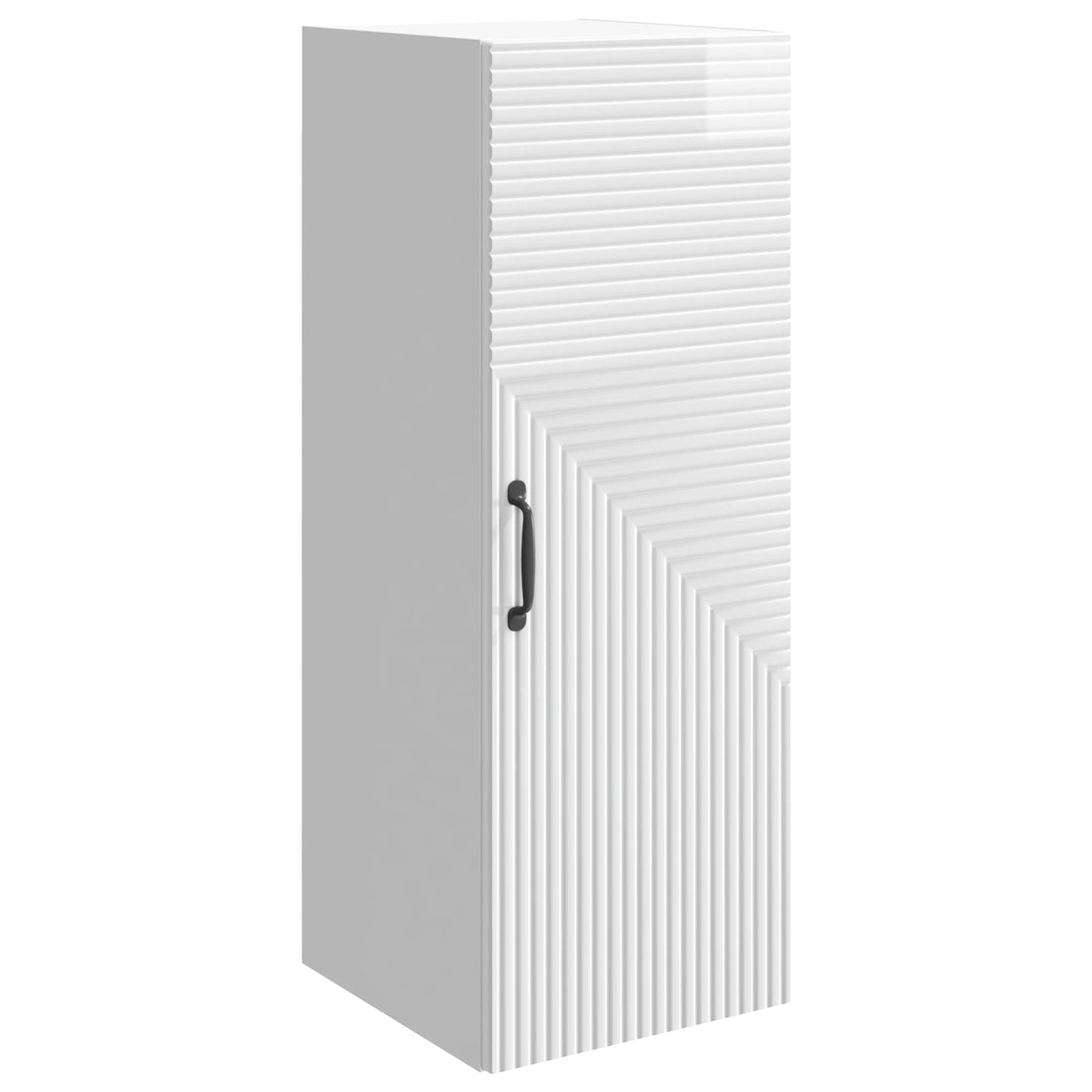 Wall-Mounted Cabinet High Gloss White 33 x 34.5 x 90 cm