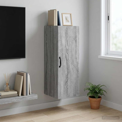 Wall-Mounted Cabinet Grey Sonoma 33 x 34.5 x 90 cm