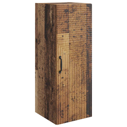 Wall-Mounted Cabinet Old Wood 33 x 34.5 x 90 cm Engineered Wood