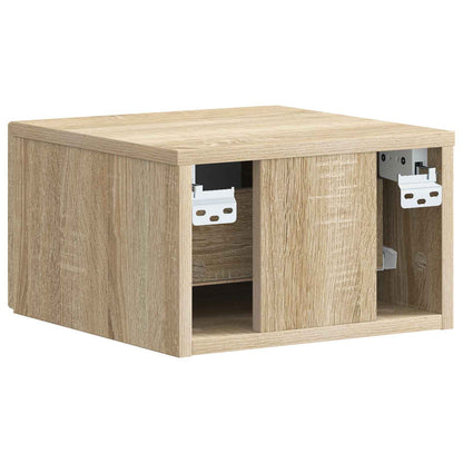 Wall-Mounted Bedside Cabinet Sonoma Oak 34.5 x 33 x 20 cm
