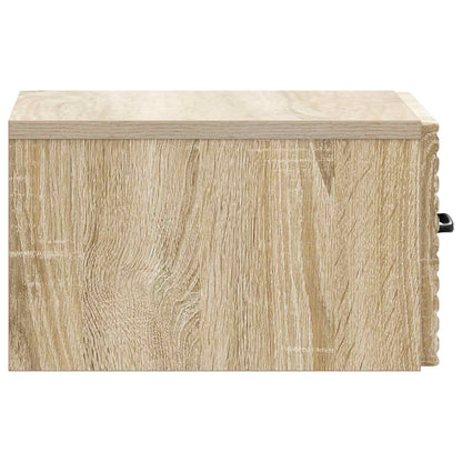 Wall-Mounted Bedside Cabinet Sonoma Oak 34.5 x 33 x 20 cm
