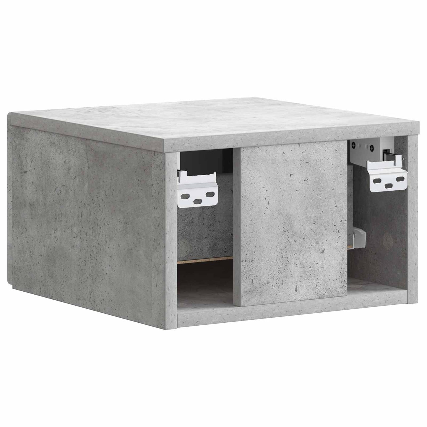 Wall-Mounted Bedside Cabinet Concrete Grey 34.5 x 33 x 20 cm