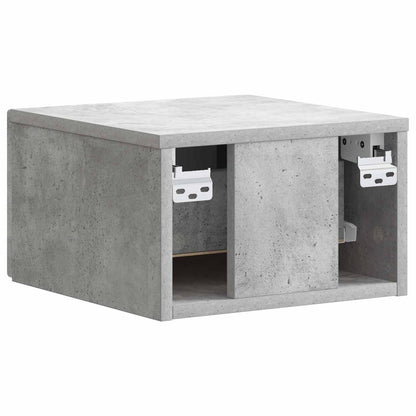 Wall-Mounted Bedside Cabinet Concrete Grey 34.5 x 33 x 20 cm