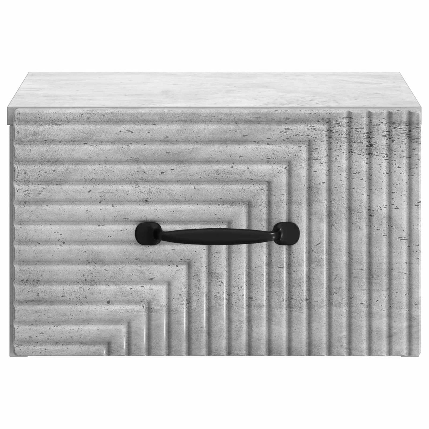 Wall-Mounted Bedside Cabinet Concrete Grey 34.5 x 33 x 20 cm