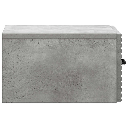 Wall-Mounted Bedside Cabinet Concrete Grey 34.5 x 33 x 20 cm