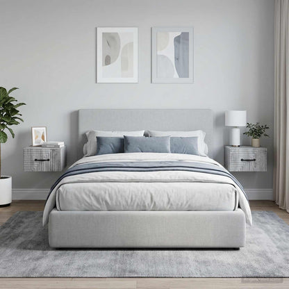 Wall-Mounted Bedside Cabinet 2 pcs Grey Sonoma