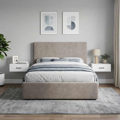 Wall-Mounted Bedside Cabinet 2 pcs White 49 x 34.5 x 20 cm