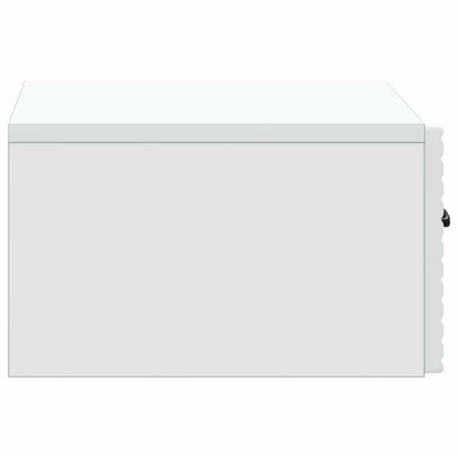 Wall-Mounted Bedside Cabinet 2 pcs White 49 x 34.5 x 20 cm