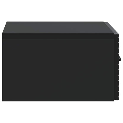 Wall-Mounted Bedside Cabinet 2 pcs Black 49 x 34.5 x 20 cm