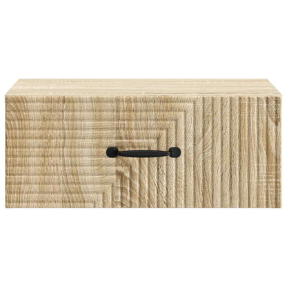 Wall-Mounted Bedside Cabinet Sonoma Oak 49 x 34.5 x 20 cm