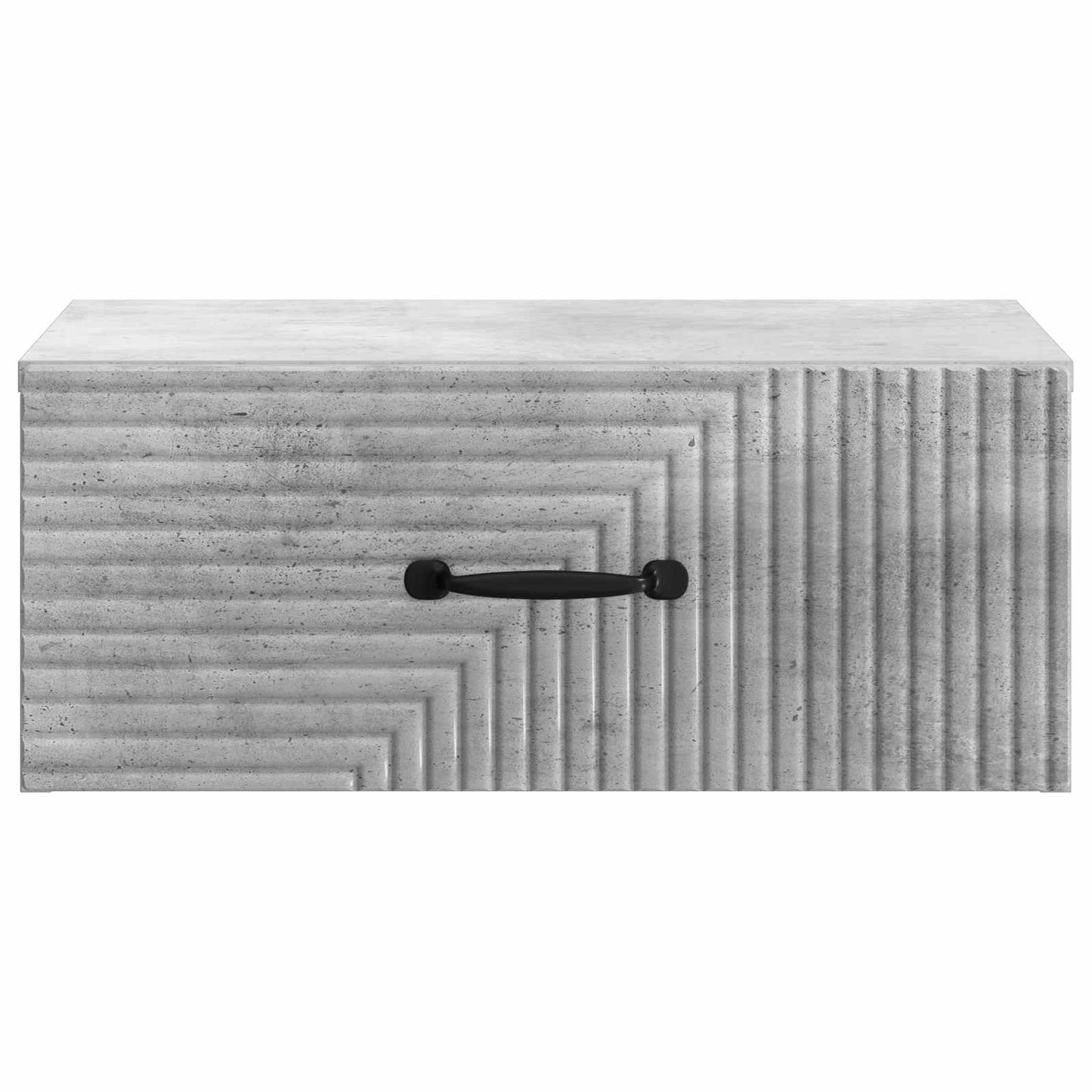 Wall-Mounted Bedside Cabinet Concrete Grey 49 x 34.5 x 20 cm