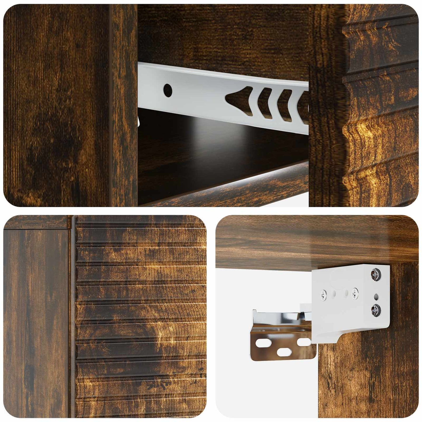 Wall-Mounted Bedside Cabinet Smoked Oak 49 x 34.5 x 20 cm