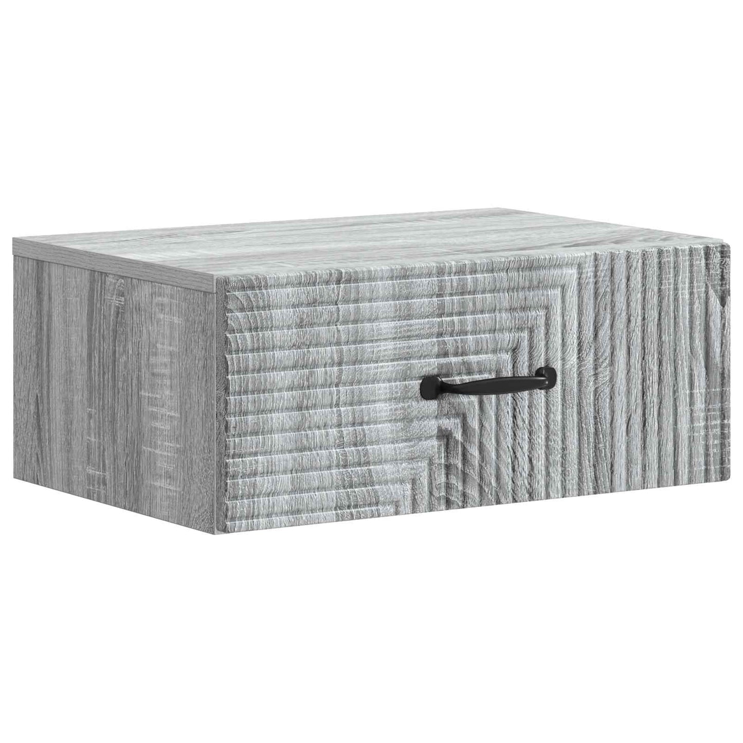 Wall-Mounted Bedside Cabinet Grey Sonoma 49 x 34.5 x 20 cm