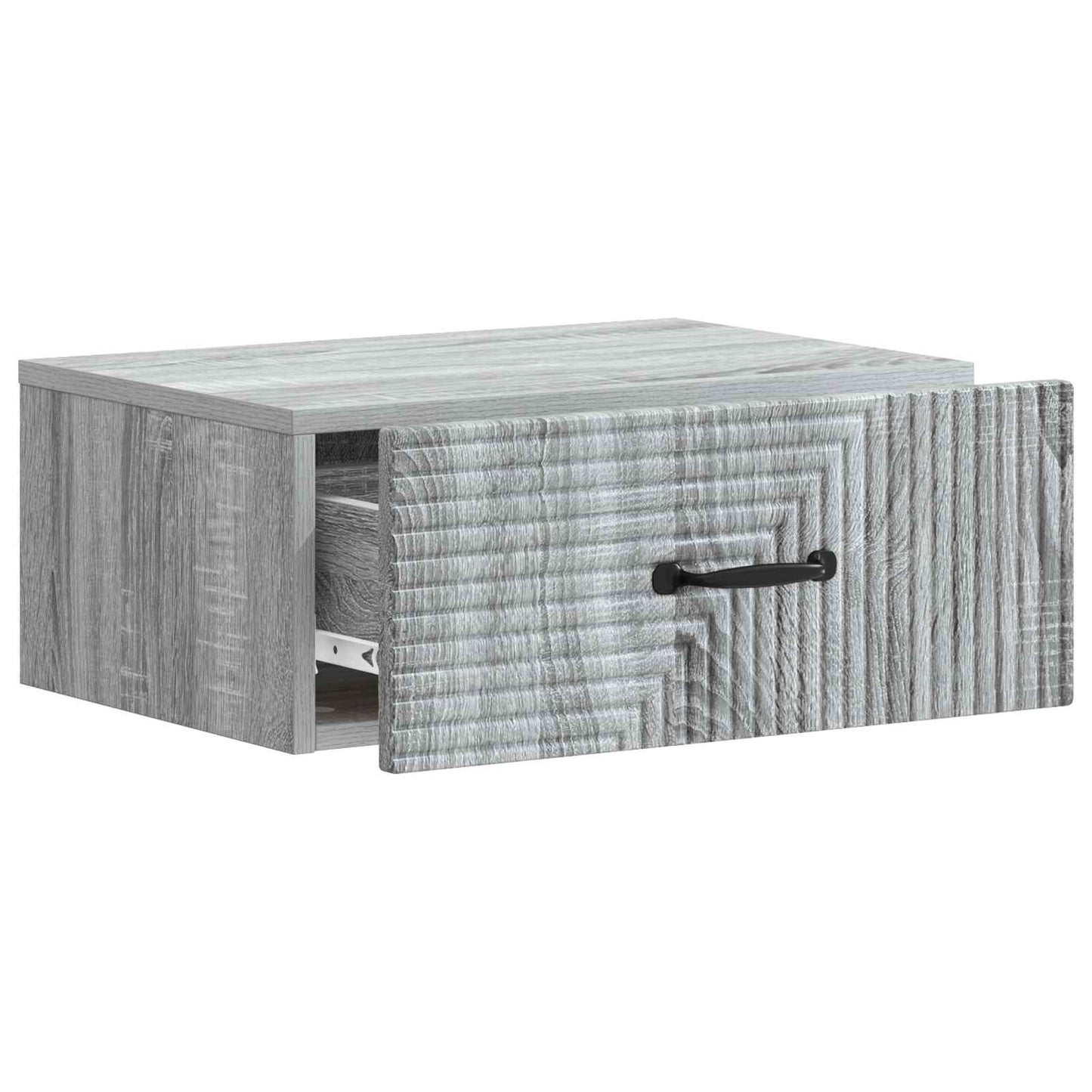 Wall-Mounted Bedside Cabinet Grey Sonoma 49 x 34.5 x 20 cm