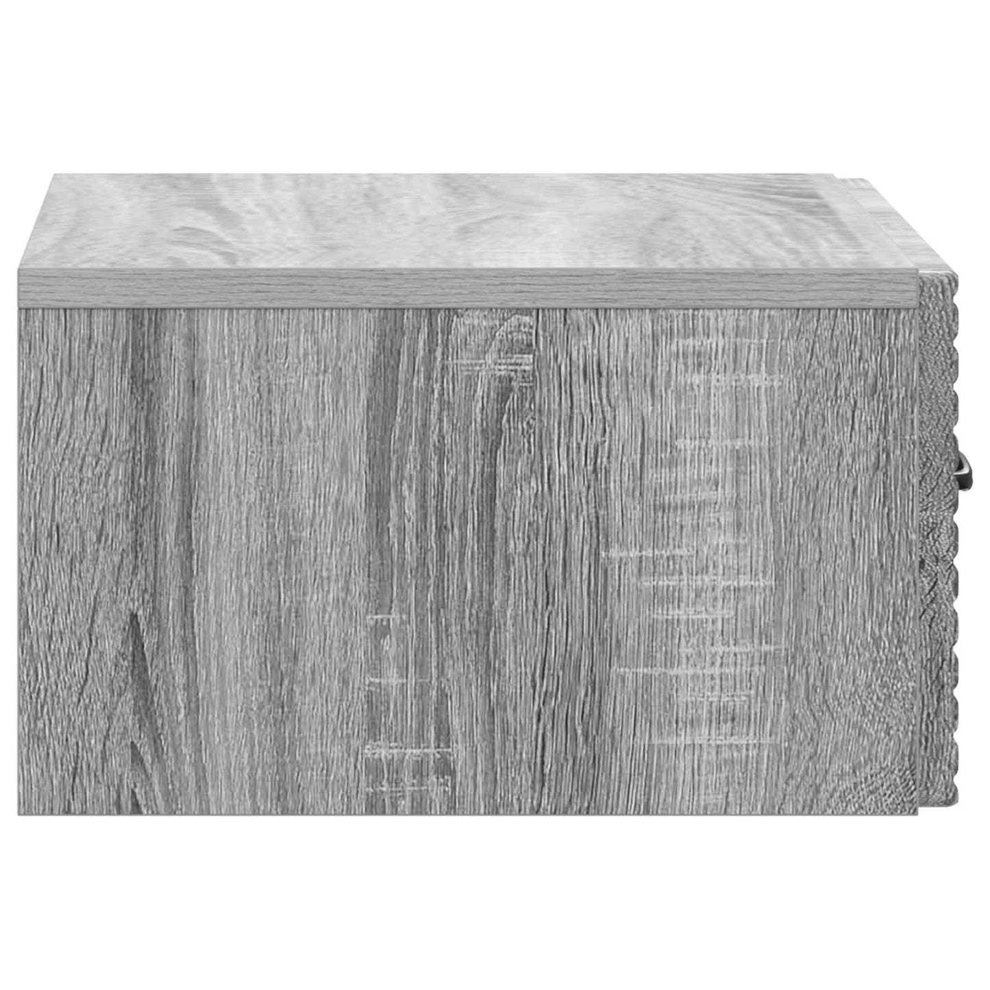 Wall-Mounted Bedside Cabinet Grey Sonoma 49 x 34.5 x 20 cm
