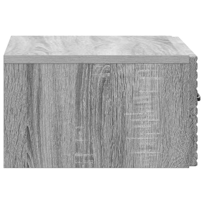 Wall-Mounted Bedside Cabinet Grey Sonoma 49 x 34.5 x 20 cm