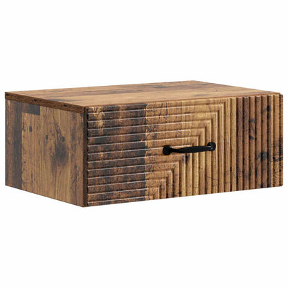 Wall-Mounted Bedside Cabinet 2 pcs Old Wood 49 x 34.5 x 20 cm