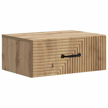 Wall-Mounted Bedside Cabinet Artisan Oak 49 x 34.5 x 20 cm