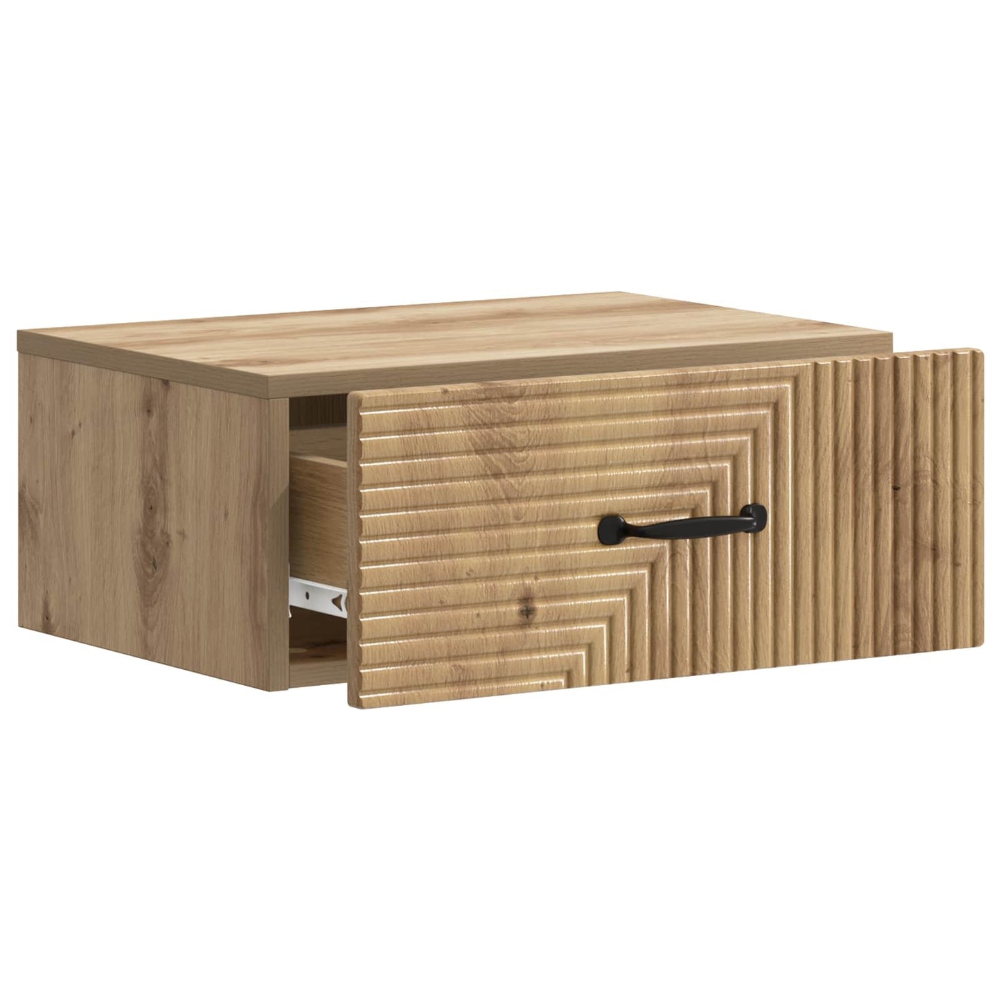 Wall-Mounted Bedside Cabinet Artisan Oak 49 x 34.5 x 20 cm
