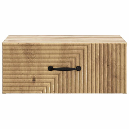 Wall-Mounted Bedside Cabinet Artisan Oak 49 x 34.5 x 20 cm