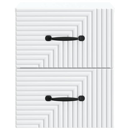 Wall-Mounted Bedside Cabinet White 34.5 x 33 x 40 cm