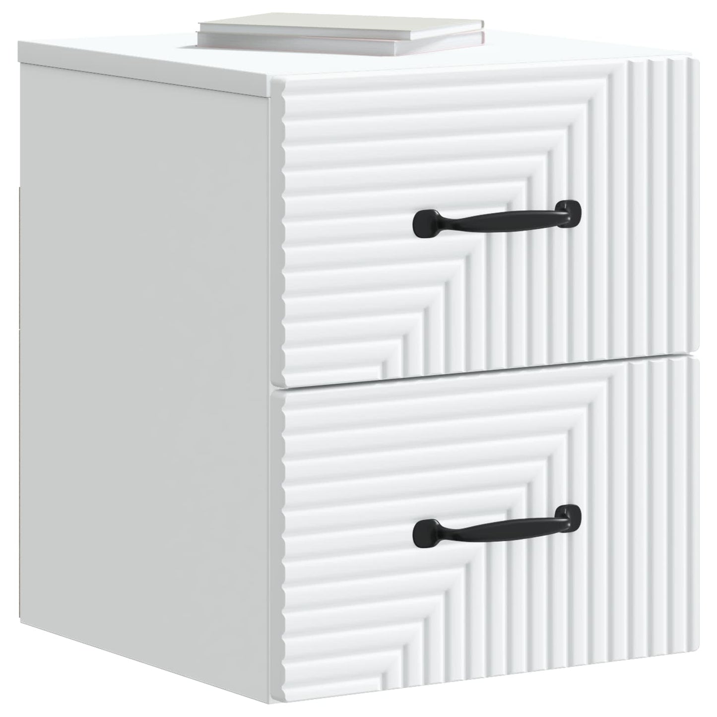 Wall-Mounted Bedside Cabinet White 34.5 x 33 x 40 cm