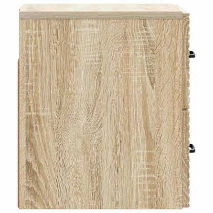 Wall-Mounted Bedside Cabinet 2 pcs Sonoma Oak 34.5 x 33 x 40 cm