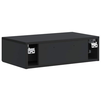 Wall-Mounted Side Table Black 59 x 34.5 x 17 cm Engineered Wood