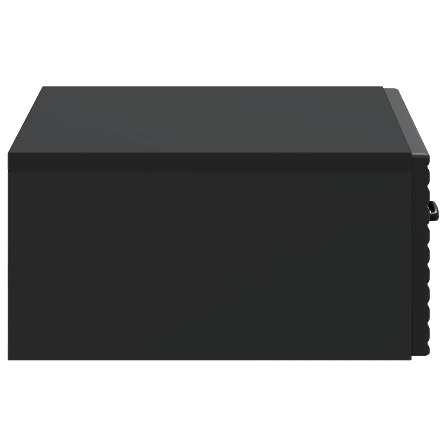 Wall-Mounted Side Table Black 59 x 34.5 x 17 cm Engineered Wood