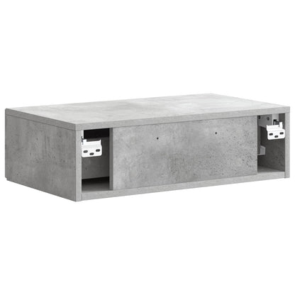 Wall-Mounted Side Table Concrete Grey 59 x 34.5 x 17 cm