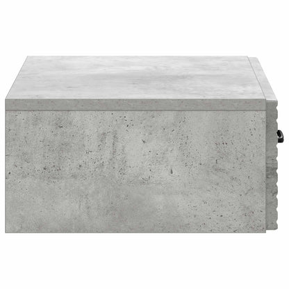 Wall-Mounted Side Table Concrete Grey 59 x 34.5 x 17 cm