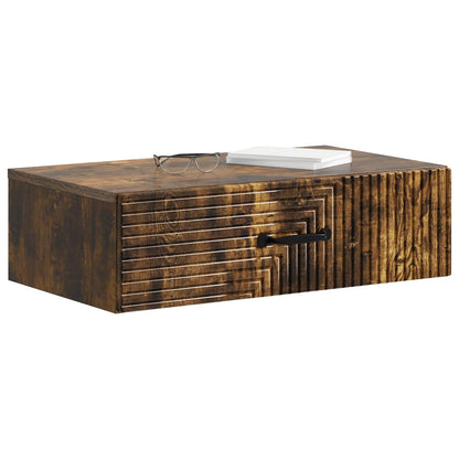 Wall-Mounted Side Table Smoked Oak 59 x 34.5 x 17 cm