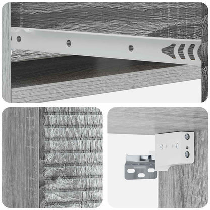 Wall-Mounted Side Table 59 x 34.5 x 17 cm Engineered Wood