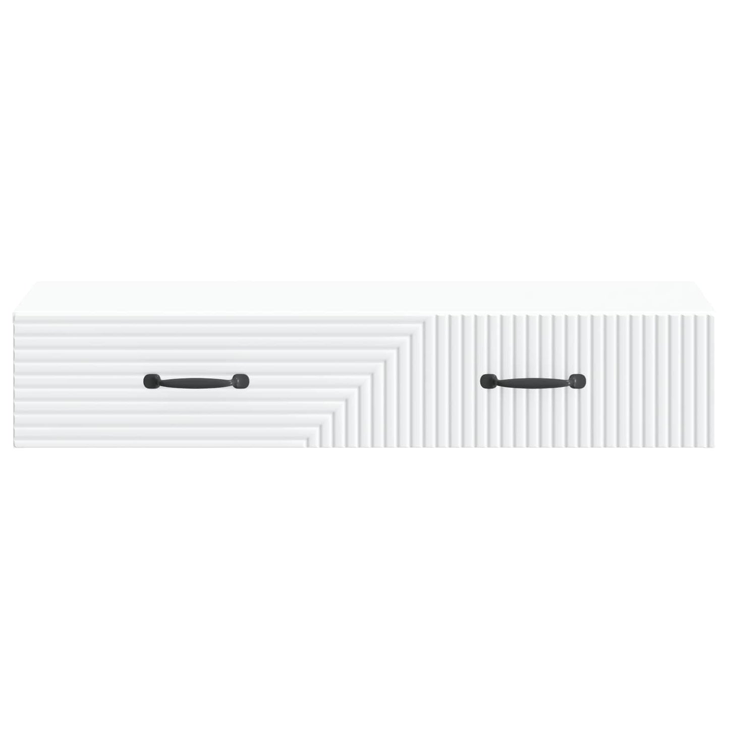 Wall-Mounted Side Table Wall-mounted White 87.5 x 34.5 x 17 cm