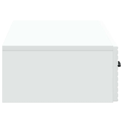 Wall-Mounted Side Table Wall-mounted White 87.5 x 34.5 x 17 cm