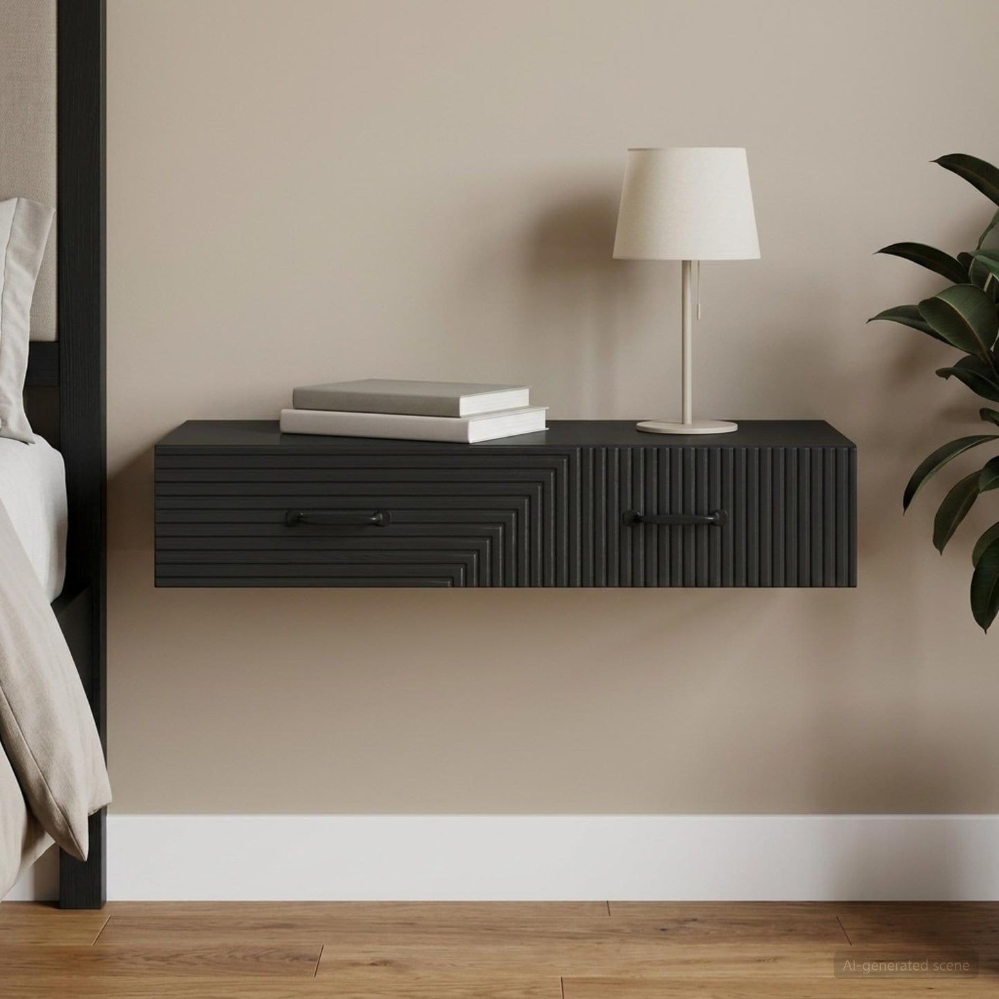 Wall-Mounted Side Table 87.5 x 34.5 x 17 cm Engineered Wood