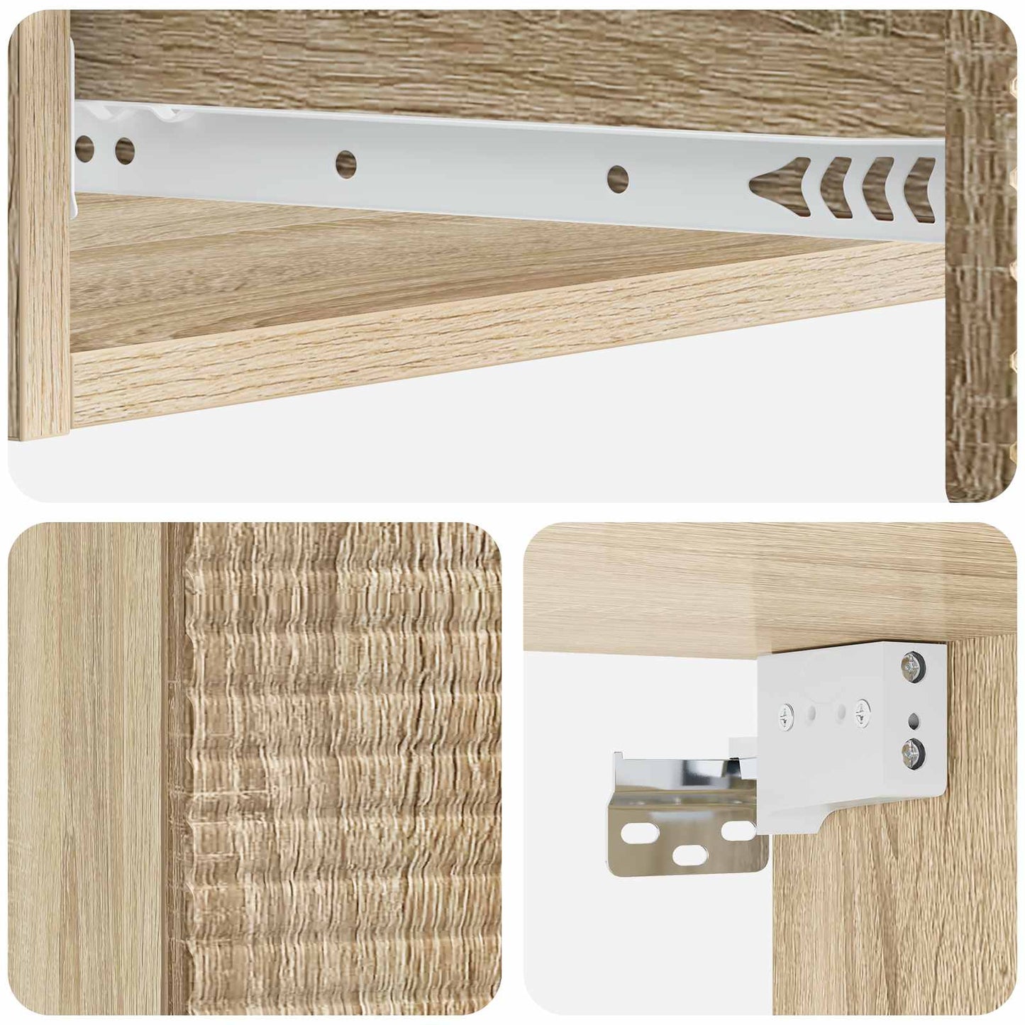 Wall-Mounted Side Table 87.5 x 34.5 x 17 cm Engineered Wood