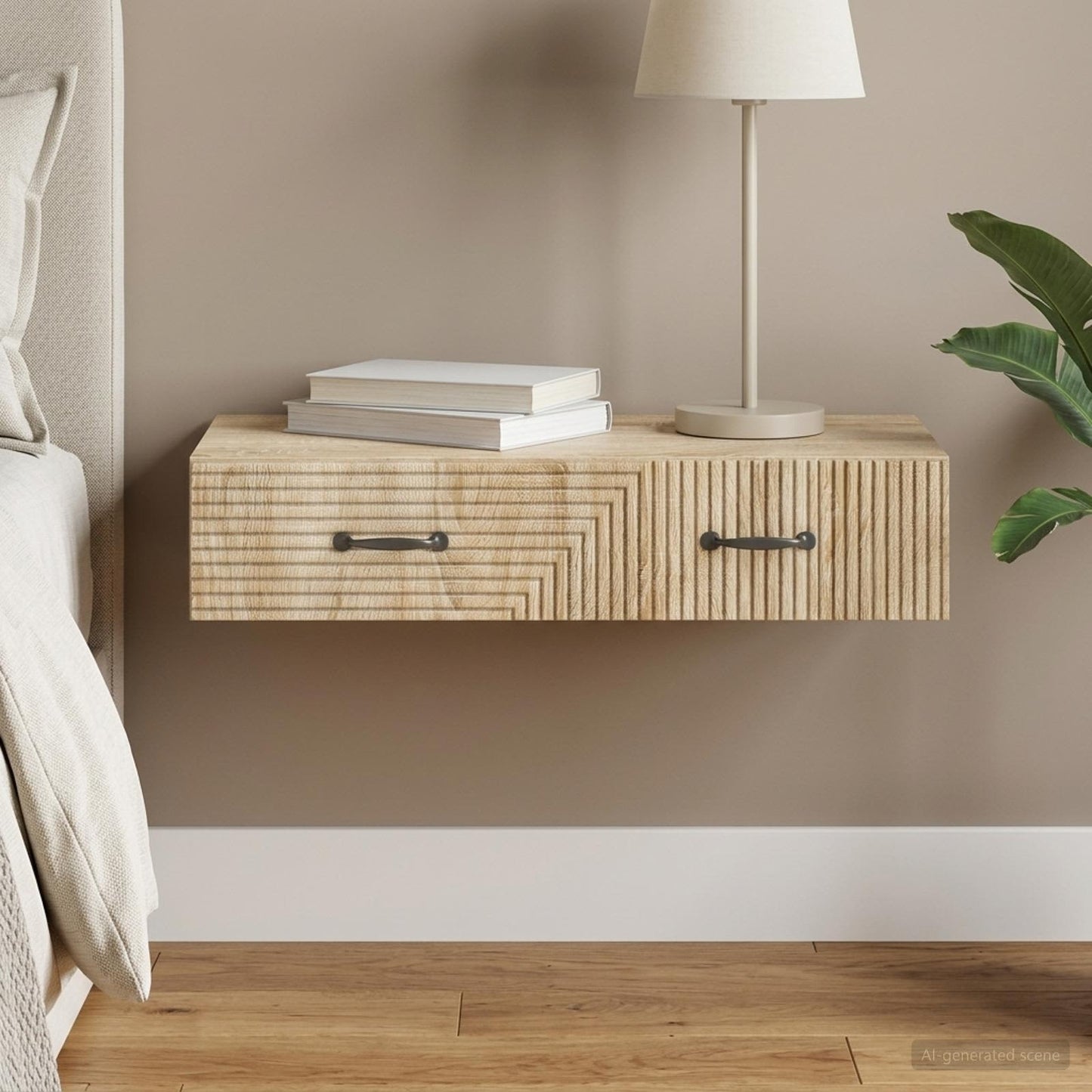 Wall-Mounted Side Table 87.5 x 34.5 x 17 cm Engineered Wood