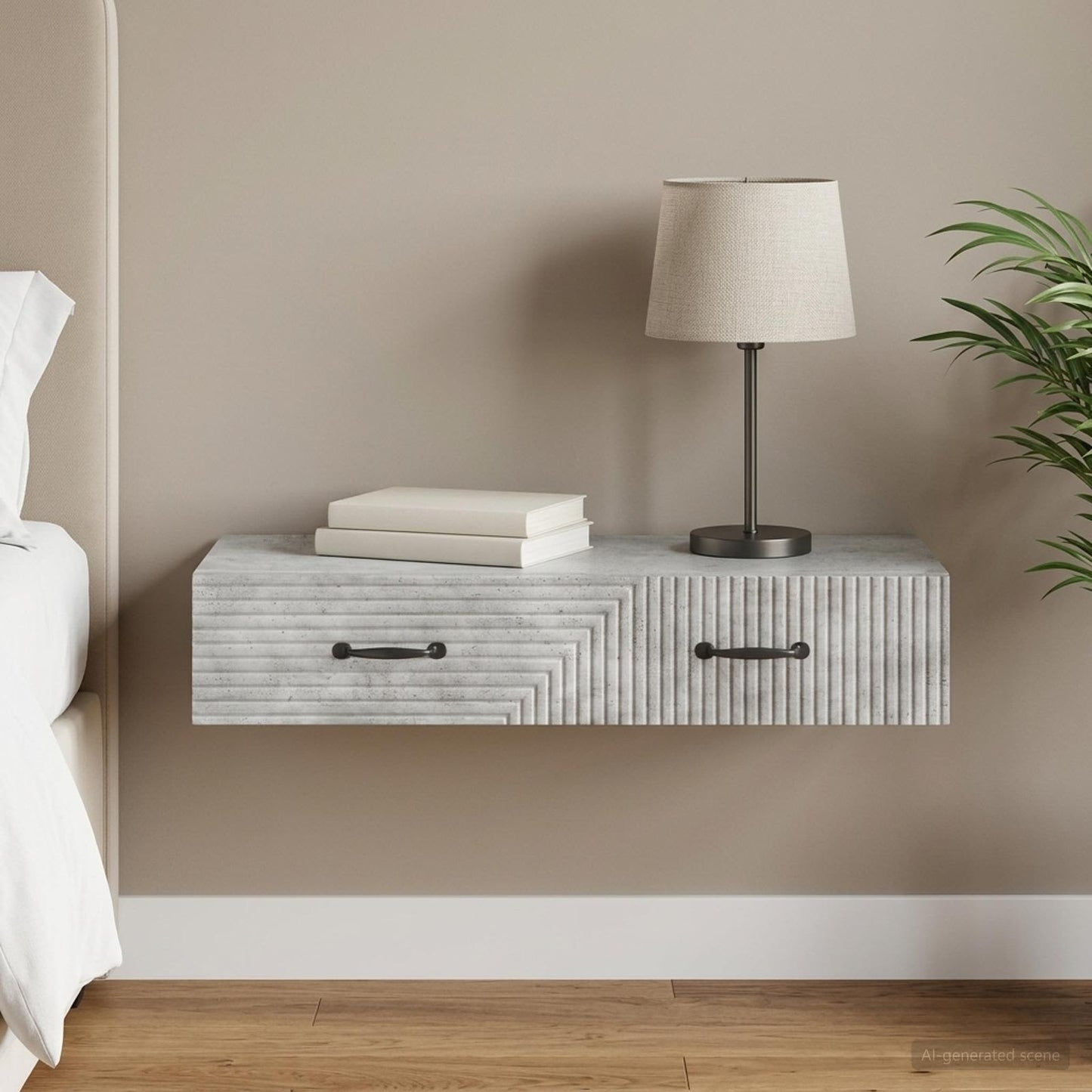 Wall-Mounted Side Table 87.5 x 34.5 x 17 cm Engineered Wood