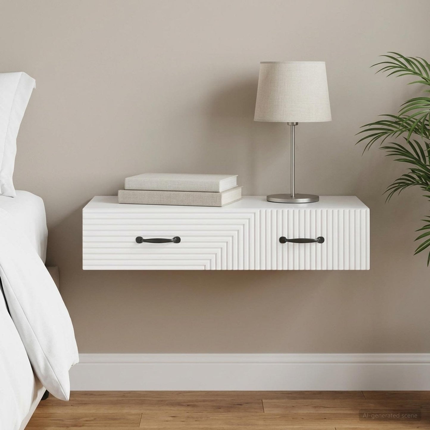 Wall-Mounted Side Table 87.5 x 34.5 x 17 cm Engineered Wood