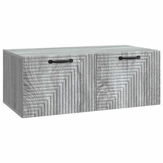 Wall-Mounted TV Cabinet Grey Sonoma 78.5 x 41 x 30 cm