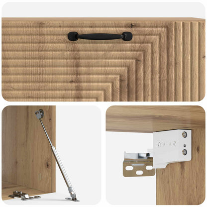 Wall-Mounted TV Cabinet 98 x 41 x 30 cm Artisan Oak
