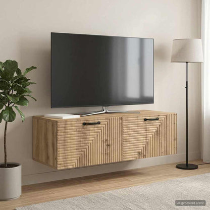 Wall-Mounted TV Cabinet 98 x 41 x 30 cm Artisan Oak