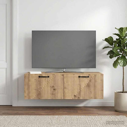 Wall-Mounted TV Cabinet 98 x 41 x 30 cm Artisan Oak