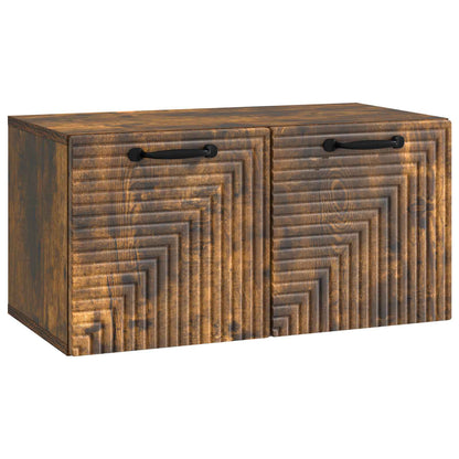 Wall-Mounted TV Cabinet Smoked Oak 59.5 x 31 x 30 cm